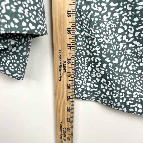 DR2 Polyester Wide Leg Pants Women Size L Leopard Print Elastic Waste Tie 0273 - Picture 6 of 9